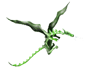 flying green dragon